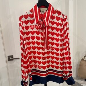 Gucci Hearts Blouse